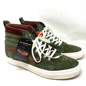 VANS SK8-HI MTE Deep Green Suede Men Sneakers Boot